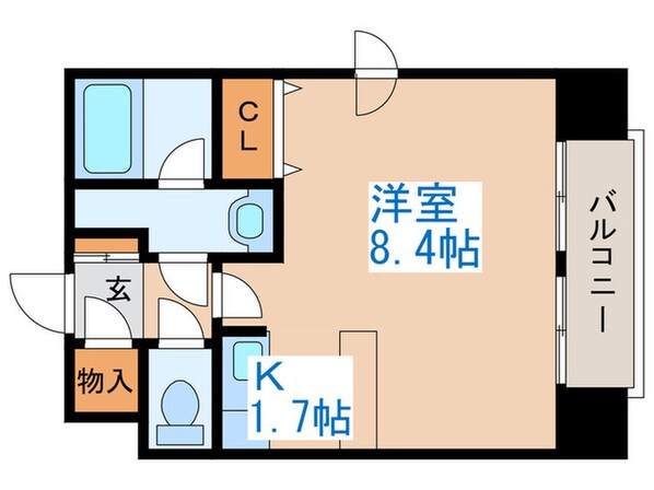 クレジデンス札幌・南4条の物件間取画像